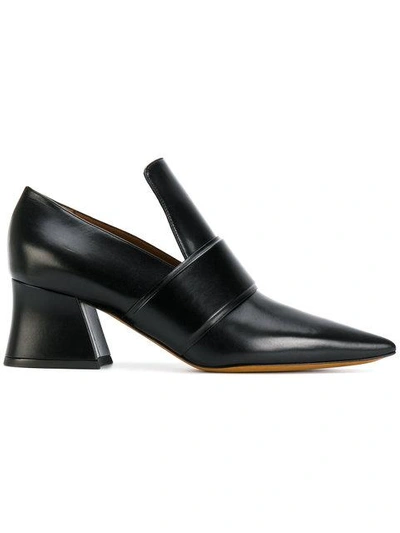 Givenchy Patricia Point-toe Leather Loafers In Black