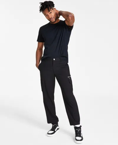 Inc International Concepts Men's Kaz Regular-fit Utility Pants, Created For Macy's In Deep Black