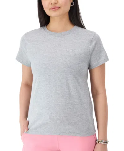 Champion : Women's The Classic Crewneck T-shirt In Oxford Gray
