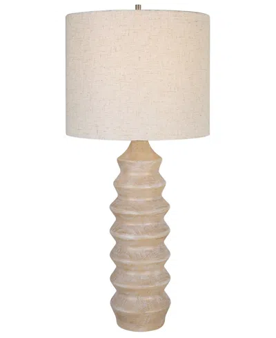 Uttermost 30" Uplift Table Lamp In Woodtone