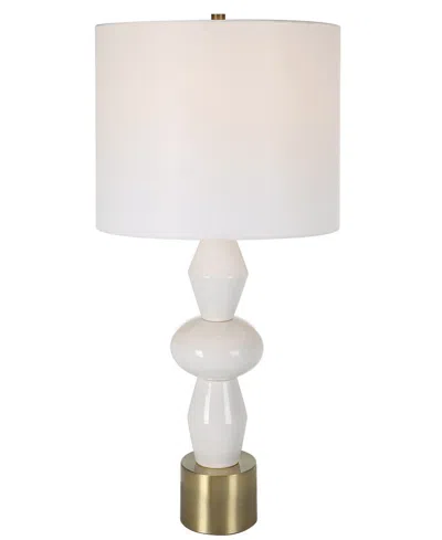 Uttermost 29.25" Architect Table Lamp In White