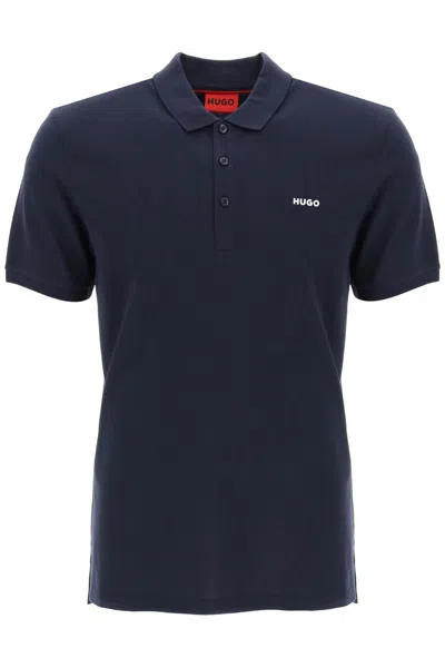 Hugo Dinos Slim Fit Polo Shirt In Blue