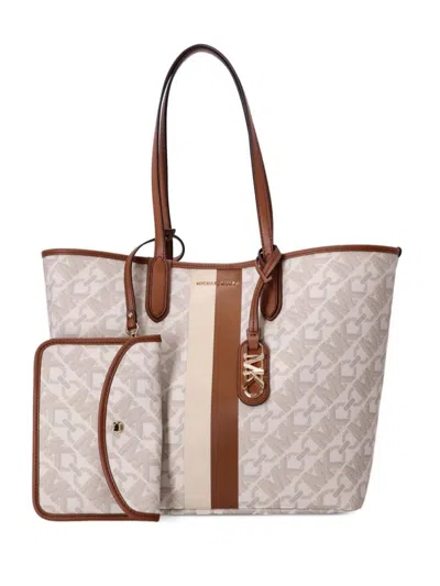 Michael Kors Eliza Shopping  Bags In Nude & Neutrals