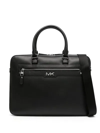 Michael Kors Large Front Zipper Briefcase Bags In Black