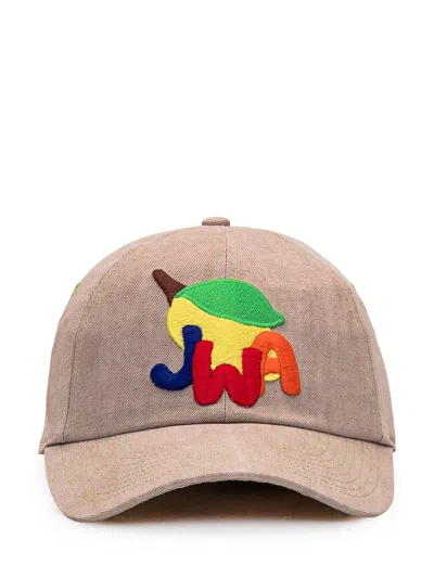 Jw Anderson Baseball Cap With Logo In Putty
