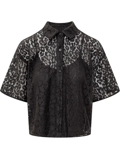 Michael Michael Kors Lace Shirt In Black