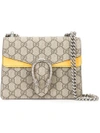 GUCCI logo print crossbody bag,METAL100%