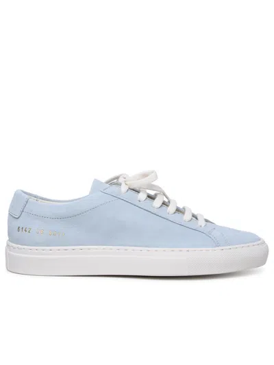 Common Projects Contrast Achilles Baby Blue Suede Trainers In Light Blue