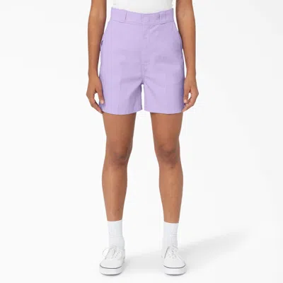 Dickies Women's Phoenix Shorts, 4" In Purple