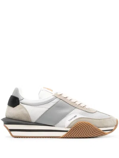 Tom Ford James Sneakers Shoes In Grey