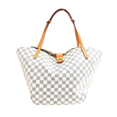 Pre-owned Louis Vuitton Salina Canvas Tote Bag () In White