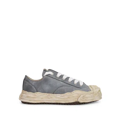 Miharayasuhiro Hank Canvas Lace-up Trainers In Blue