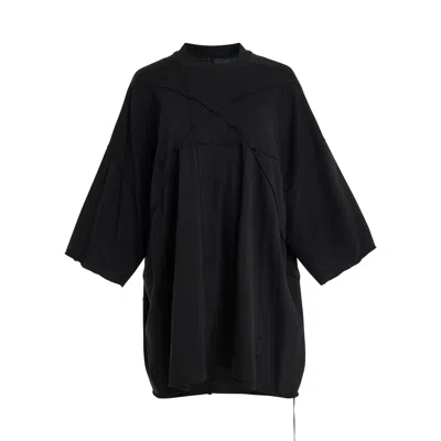 Rick Owens Drkshdw Pentagram-seam Cotton T-shirt In Black