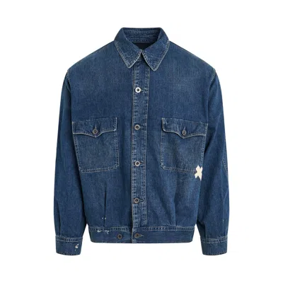 Maison Margiela Classic Denim Jacket In Blue