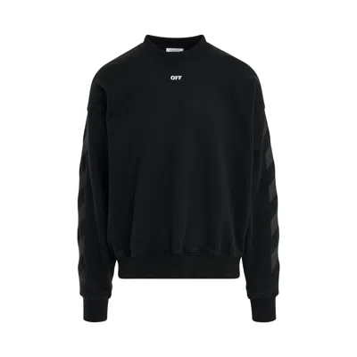 Off-white Cornely Diagonal Skate Sweatshirt In Black