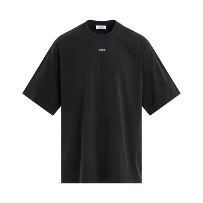 Off-white Stamp Mary Print Oversized T-shirt In Black