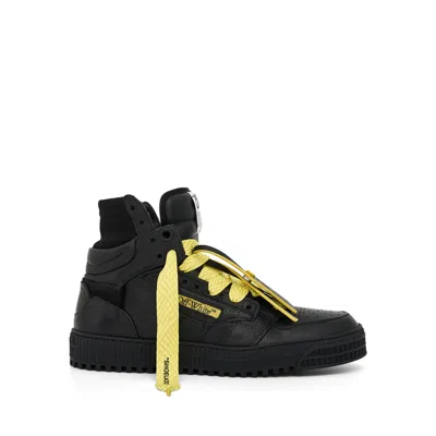 Off-white 3.0 Off Court Calf Leather Sneaker In Black