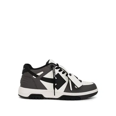 Off-white Out Of Office Calf Leather Sneaker Dark Grey/black