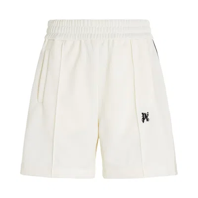 Palm Angels Monogram Track Shorts In Yellow
