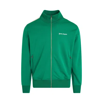 Palm Angels Classic Logo Track Jacket In Green