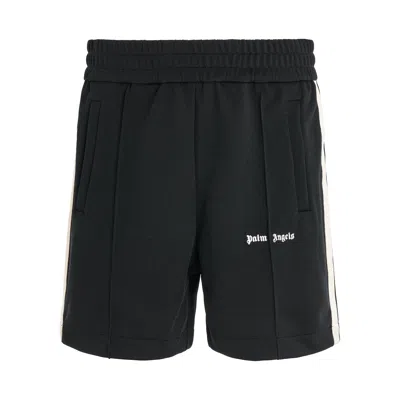 Palm Angels Classic Logo Track Shorts In Black & Off White