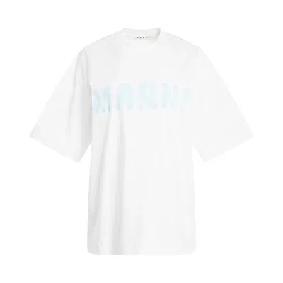 Marni T-shirt Logo In White