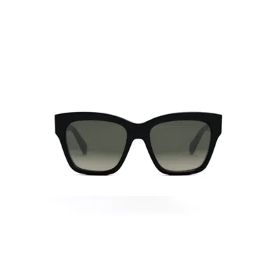 Celine Cl40253i 5501f Acetate Sunglasses In Black