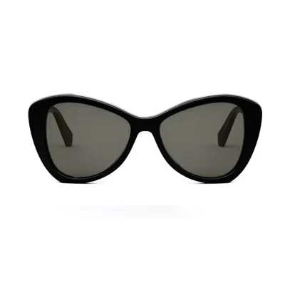 Celine Cl40270u 5501a Acetate Sunglasses In Black
