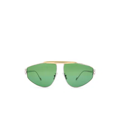 Loewe Lw40116u 6116n Metal Sunglasses In Green