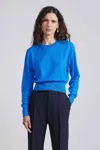 A Piece Apart Apiece Apart Lauren Clean Crew Neck Sweatshirt In Ceru Blue