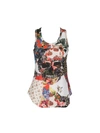 ALEXANDER MCQUEEN ALEXANDER MCQUEEN FLORAL SKULL TANK TOP,461735QIL139000