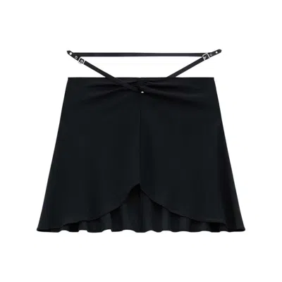 Courrèges Skirt In Black Viscose