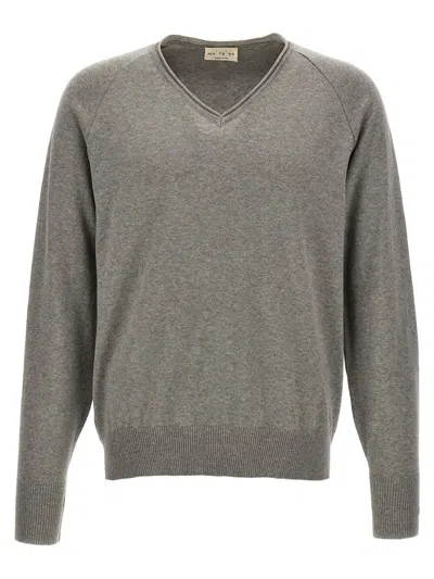 Ma'ry'ya V-neck Sweater In Grey