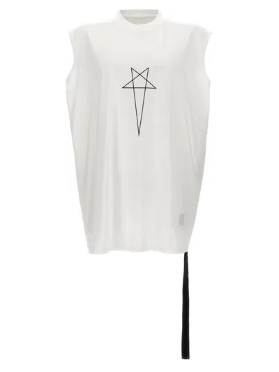 Rick Owens Drkshdw 'tarp T' Tank Top In White/black