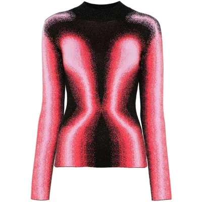 Y/project Pink Gradient-jacquard Sweater
