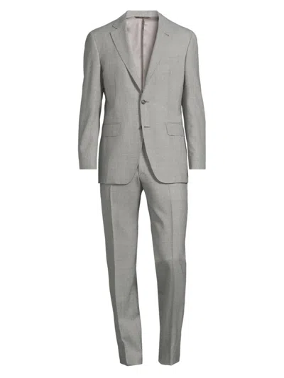 Canali Siena Wool Suit In Light Grey