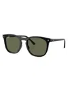 Ray Ban Rb2210 Sunglasses Black Frame Green Lenses Polarized 53-21