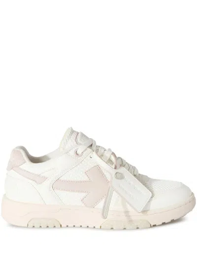Off-white Slim Out Of Office Leather Trainers In White