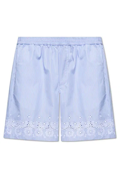 Dsquared2 Sunset Striped Shorts In Blue