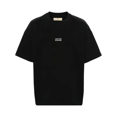 Untitled Artworks Tee Essential Cotton T-shirt In Black