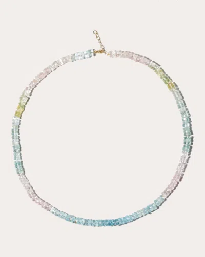 Jia Jia Women's Aquamarine Faceted Beaded Necklace In Blue