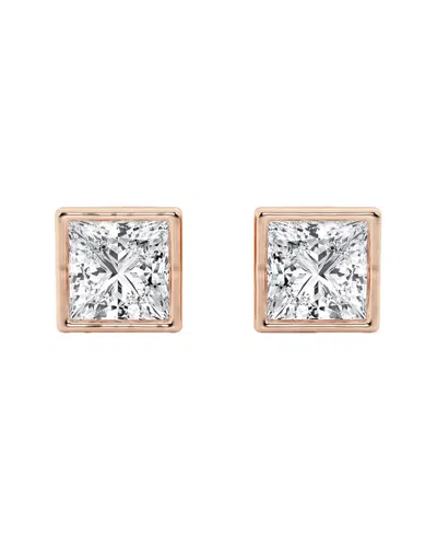 Lab Grown Diamonds 14k Rose Gold 3.00 Ct. Tw. Lab Grown Diamond Earrings