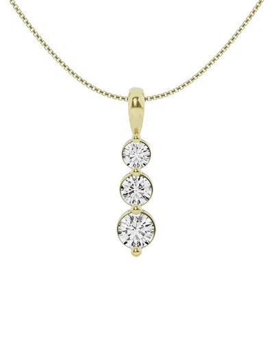 Lab Grown Diamonds 14k 2.00 Ct. Tw. Lab Grown Diamond Pendant Necklace In Gold