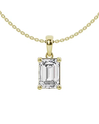 Lab Grown Diamonds 14k 2.00 Ct. Tw. Lab Grown Diamond Solitaire Pendant Necklace In Gold
