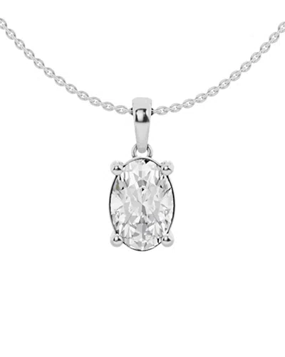 Lab Grown Diamonds 14k 2.00 Ct. Tw. Lab Grown Diamond Solitaire Pendant Necklace In White