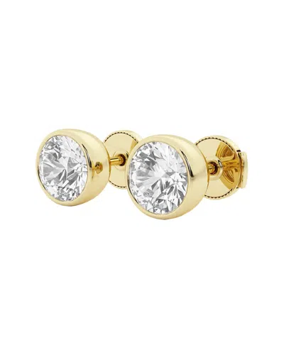 Lab Grown Diamonds 14k 3.00 Ct. Tw. Lab Grown Diamond Earrings In Gold