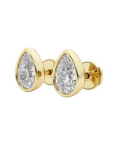 Lab Grown Diamonds 14k 3.00 Ct. Tw. Lab Grown Diamond Earrings In Gold