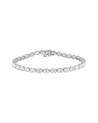 Lab Grown Diamonds 14k 6.97 Ct. Tw. Lab Grown Diamond Bracelet In Metallic