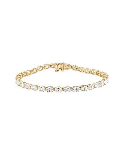 Lab Grown Diamonds 14k 7.05 Ct. Tw. Lab Grown Diamond Bracelet In Gold