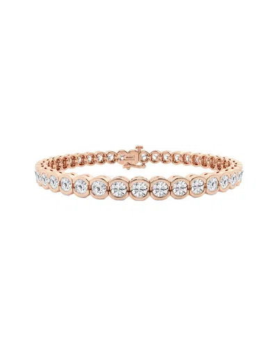 Lab Grown Diamonds 14k Rose Gold 10.03 Ct. Tw. Lab Grown Diamond Bracelet